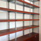 Modular library -- Teak & Galvanised steel structure