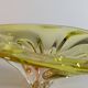 Bol à fruits en verre organique vintage du milieu du siècle Murano