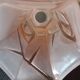 Tulip in bell - pink glass matt clear geometric decoration