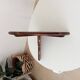 Pair of antique solid oak shelves