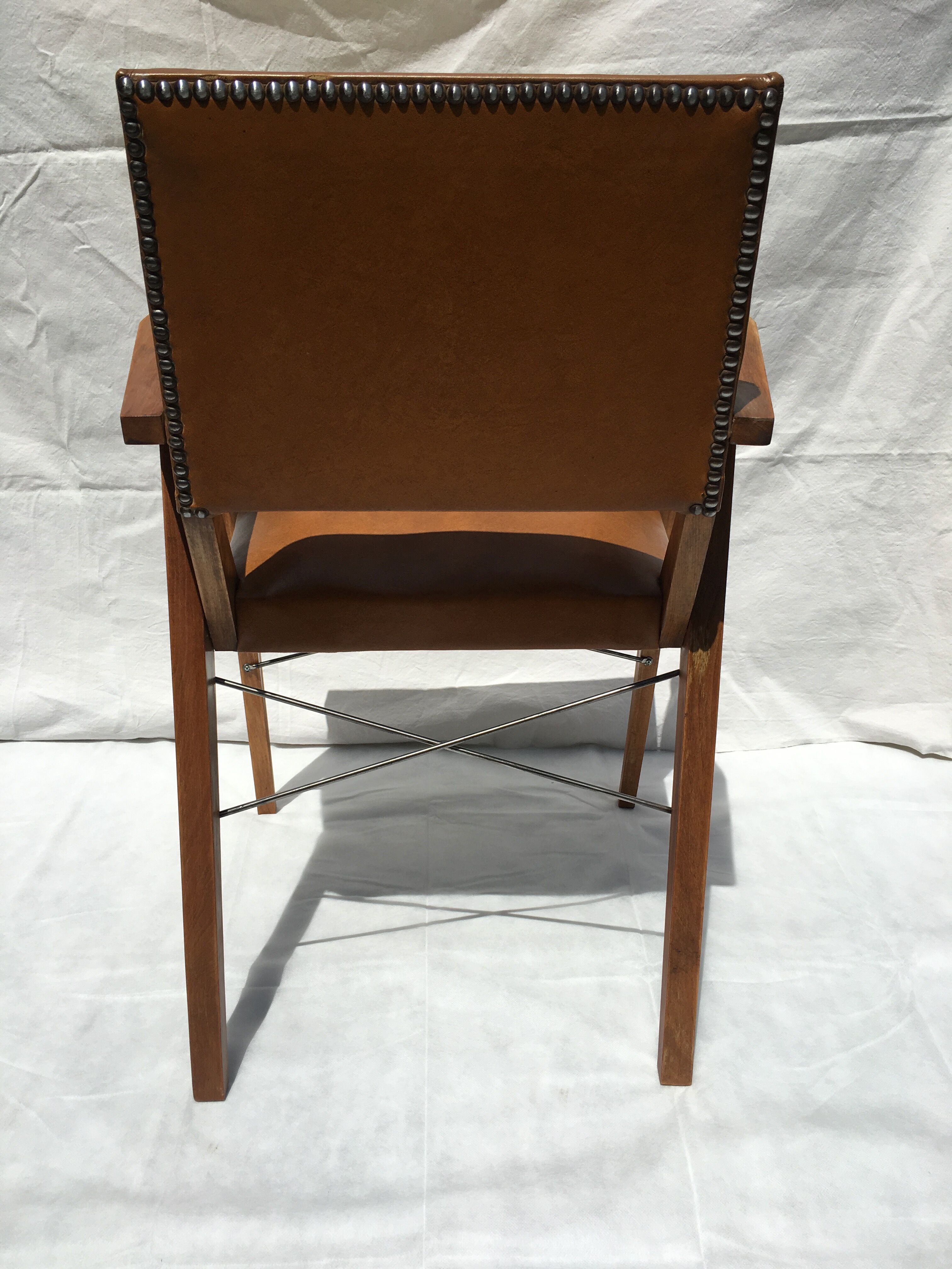 Scandinavian armchair with compass feet 60 years