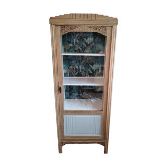 Armoire vitrine art deco vintage relookée