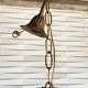 Vintage metal and crystal pendant chandelier, early 20th century.