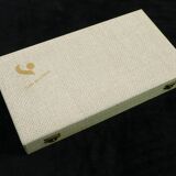 Box 12 knives entremet dessert silver metal cheese