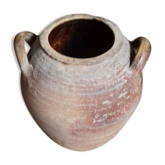 Ovoid terracotta jar two garden handles