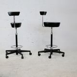 Pair of high stools by Georges Nelson, Vitra, 2001