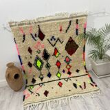 Handmade wool berber rug 200 x 100 cm
