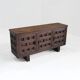 Vintage Brutalist Spanish carved sideboard credenza