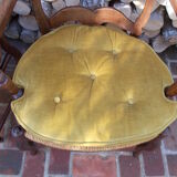 Pair of Provençal-style armchairs seaters in straw