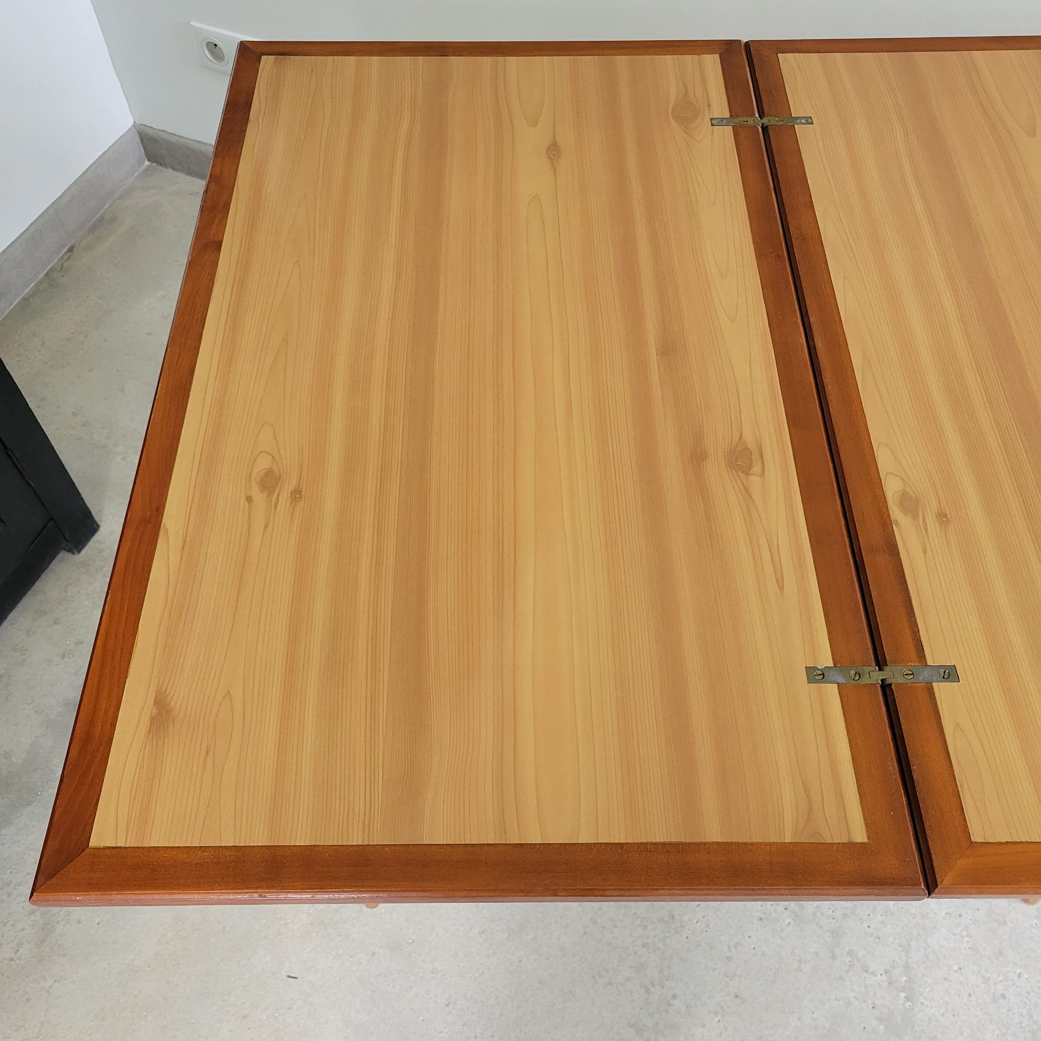 Mid-century Scandinavian compass leg coffee table
