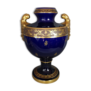 Vase porcelaine de Tours - jaget pinon