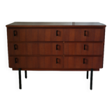 Commode coiffeuse Scandinave teck foncé