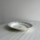 Oval ironstone dish with blue print