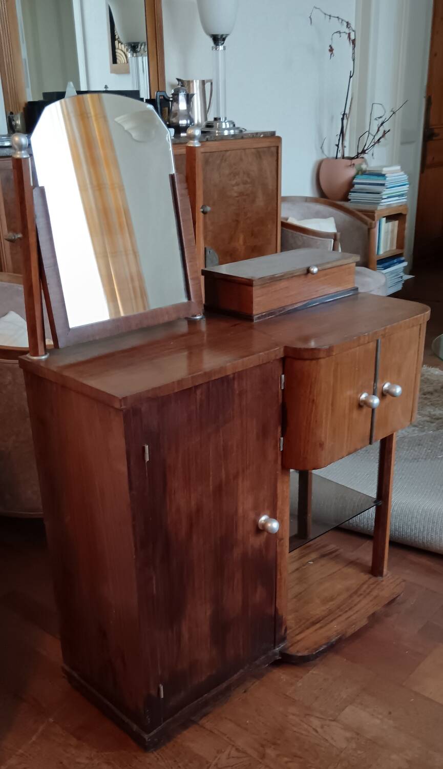 Small Art Deco dressing table/cabinet