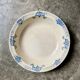 Badonviller round and hollow dish in white and blue glazed earthenware, "Verdun" service