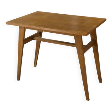 Oak side table with compass legs, 1960s