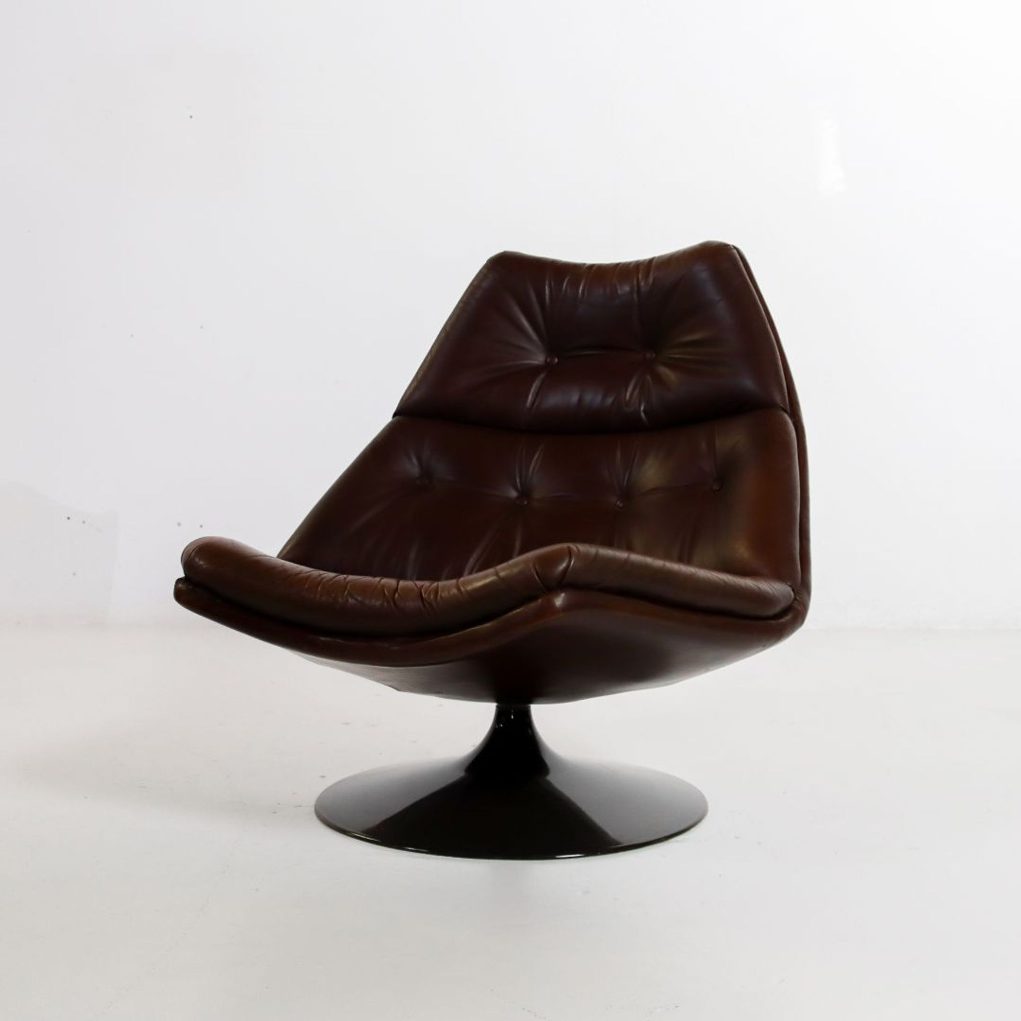 Leather F511 Lounge Chair by Geoffrey Harcourt for Artifort 1960s