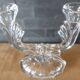 Chic two-armed candlestick chandelier in crystal glass / Excellent condition