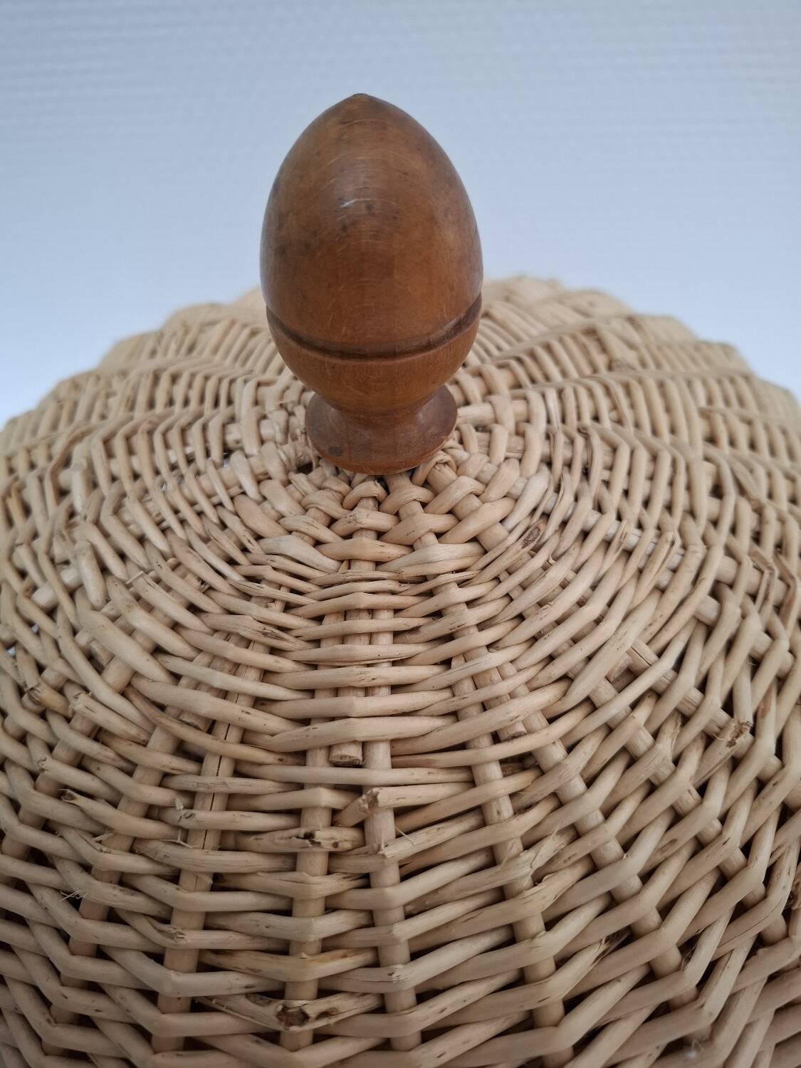 Tray and its vintage wicker bell