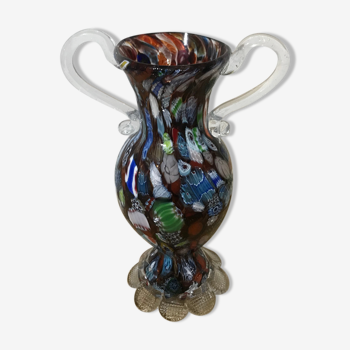 Vase en verre de Murano millefiori