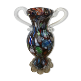 Murano millefiori glass vase