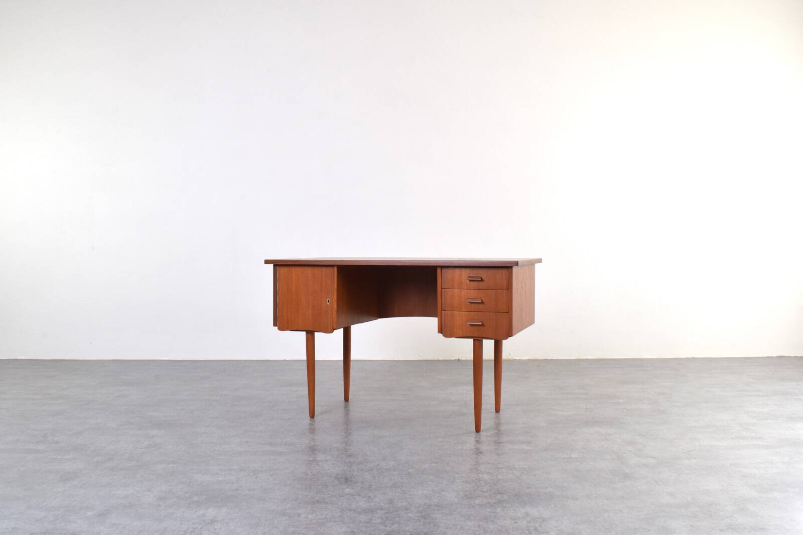 Mid-Century Danish Teak Desk, 1960s.