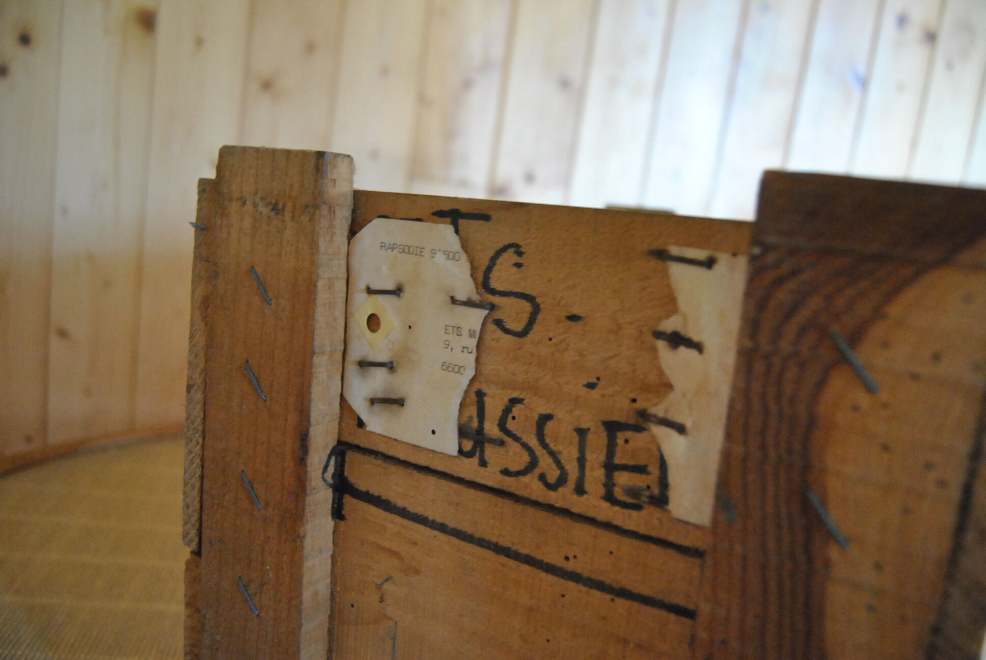 Vintage "Rapsodie" wooden box
