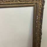 Set of 3 period frames in wood and gilded stucco
