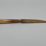 Suite of eight horn knives by stahl bronce xxe