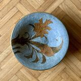 Coupelle sur pied en laiton cloisonné