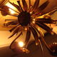 Lustre vintage 1950 epis de ble/fleurs