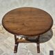 Petite table vigneronne ronde rabatable