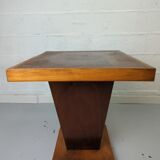 Square pedestal table art deco year 30