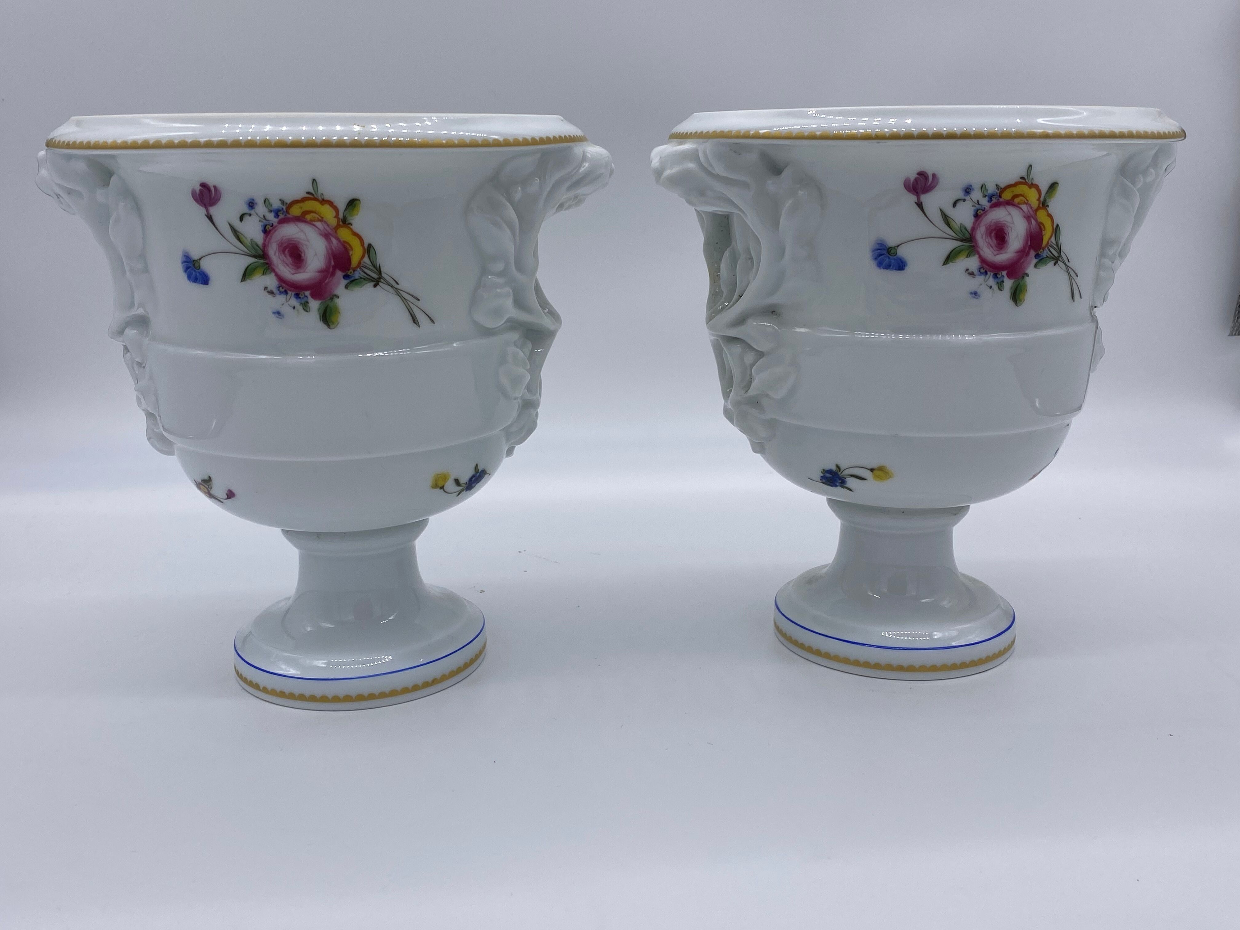 Pair of Medici Bernardaud vases