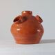 Vintage mid-century organic terracotta ceramic vase.