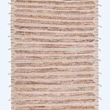 Beige Afghan rug 246 x 155 cm