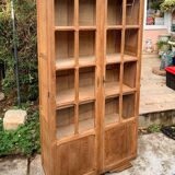 Art Deco Parisian glass-fronted wardrobe, demountable