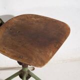 Set of two industrial chairs (c. 1950).