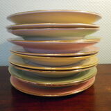Flat and hollow plates L'Amandinoise, set of 12, 50s