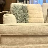 Ecru tweed sofa