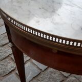 Louis XVI style coffee table with marble