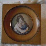 Peinture miniature " Autoportrait "