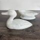 Antique white opaline candy box