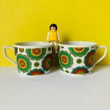 Set of 2 porcelain cups