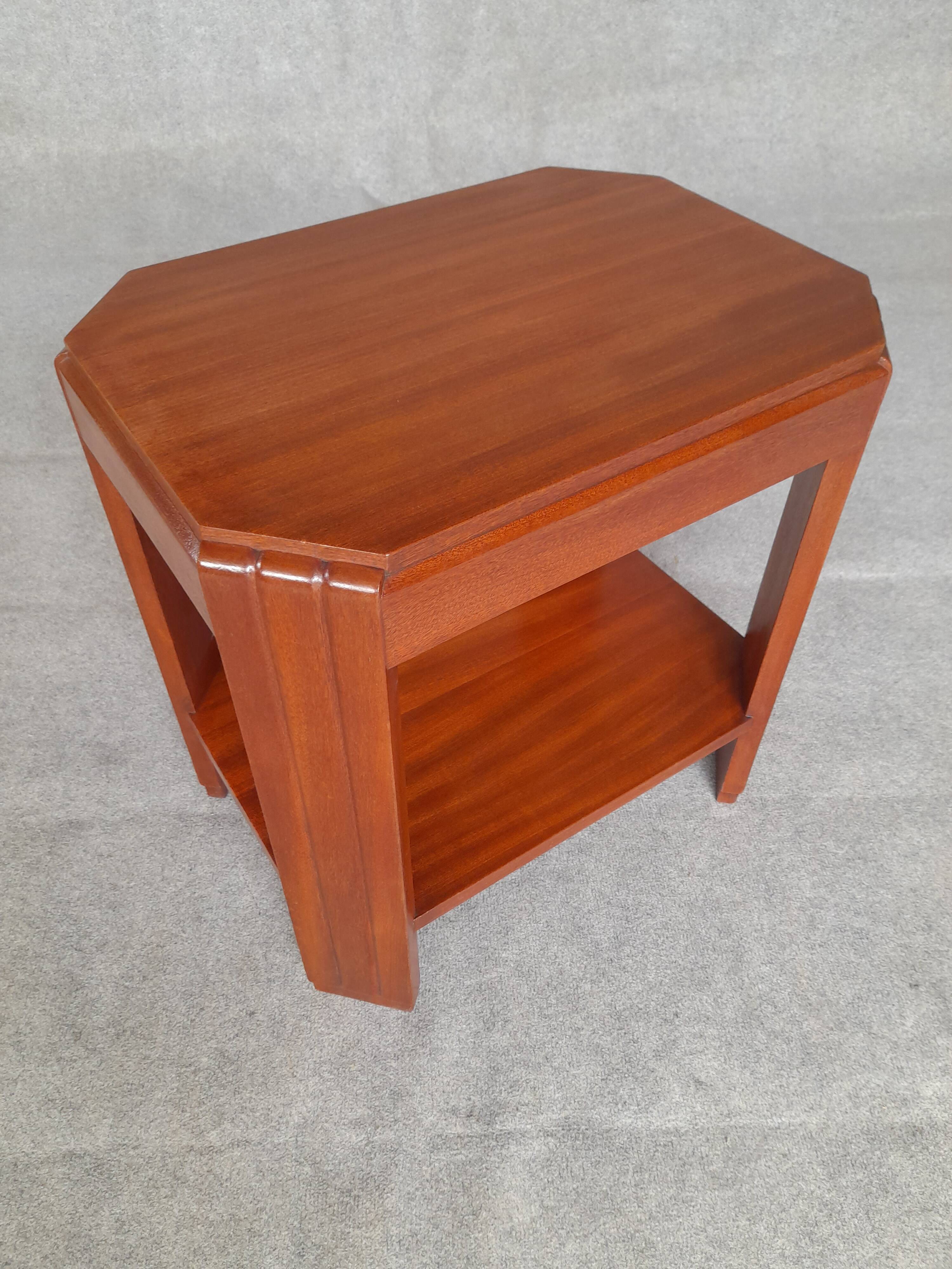 Art Deco mahogany coffee table