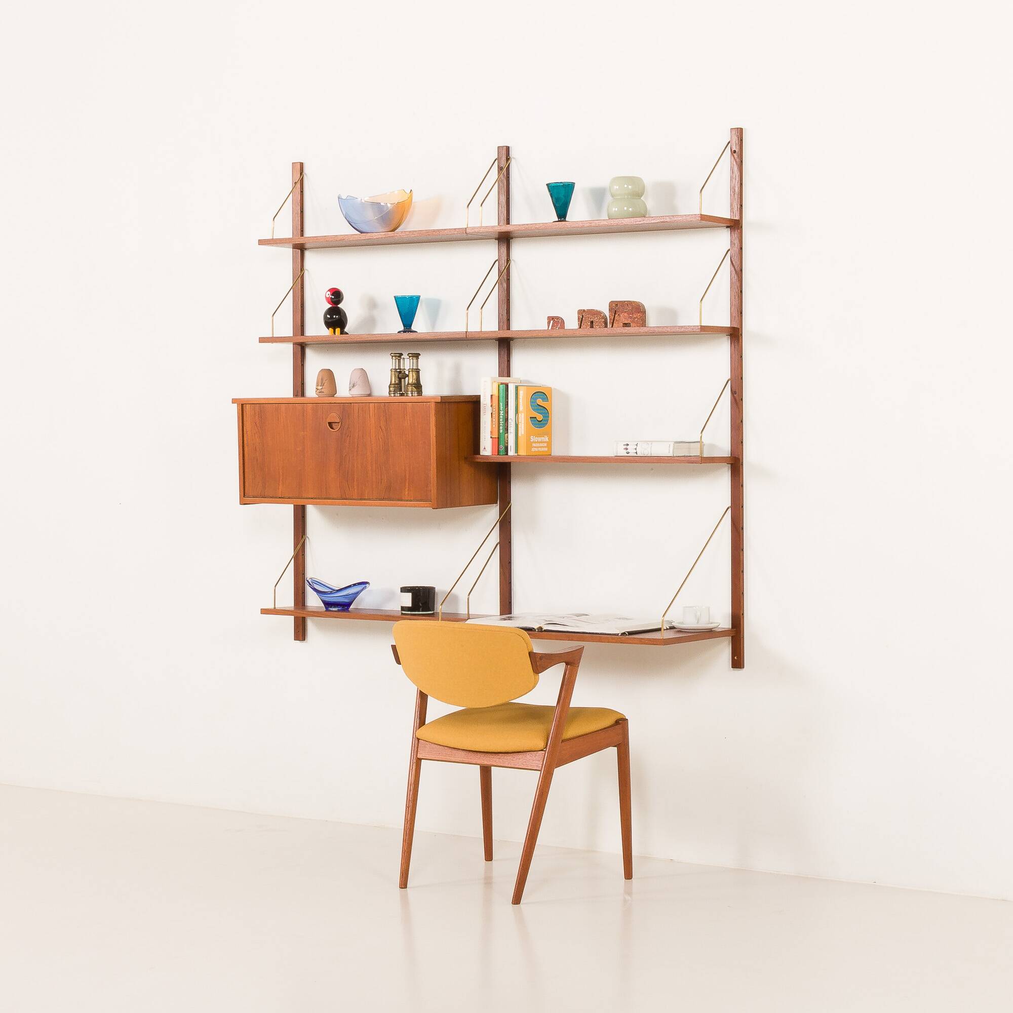 Danish home office wall-unit in the style of Poul Cadovius, 1960s