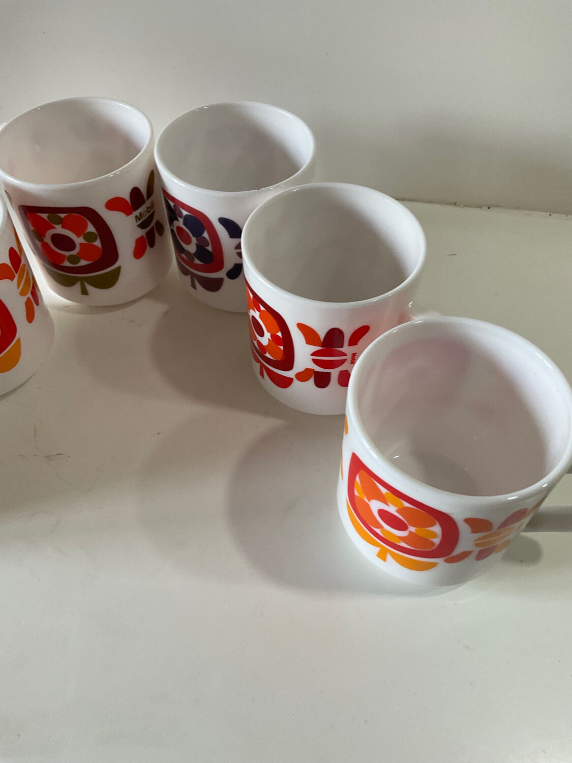 Mug cups mobil arcopal vintage