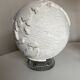 Space Age plaster globe in relief 1960 XXL