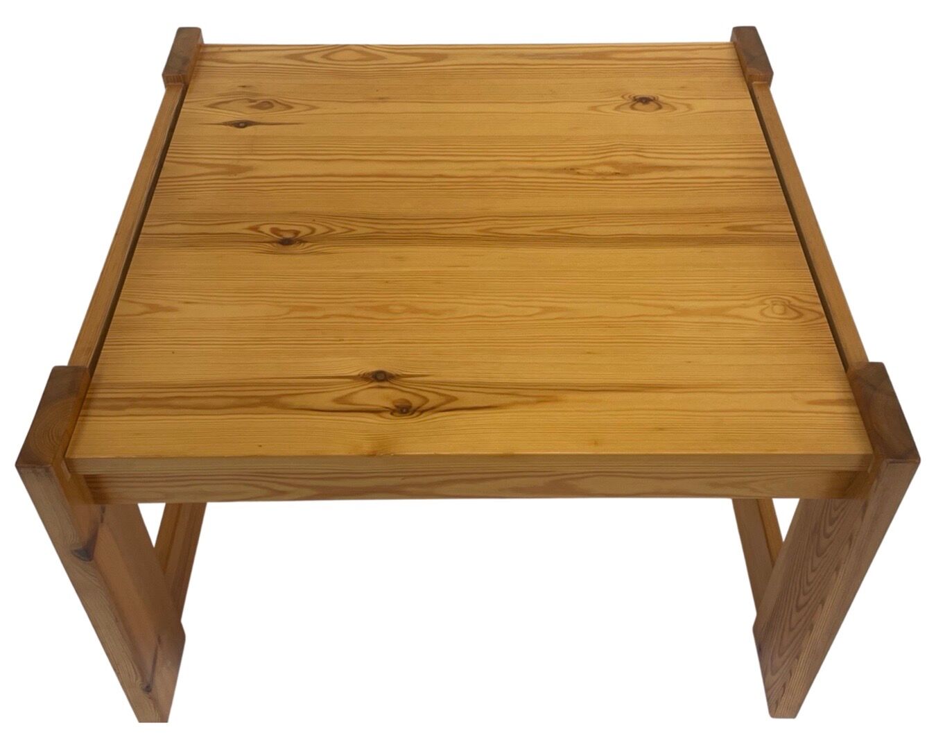 Vintage coffee table pinewood minimalist 1960s