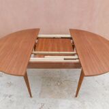 Table ronde scandinave rallonge